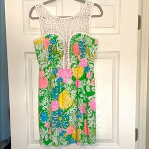 Lilly Pulitzer Pastel Dress with Pink and Green